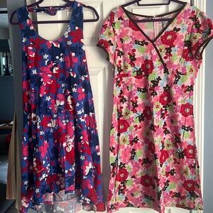 Dresses two soft cotton Hanna Andersson size L-XLarge-hardly worn